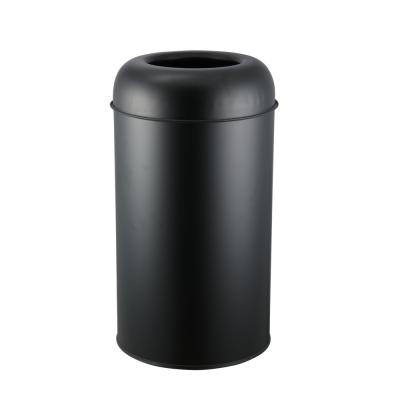 China Hotel Stainless Steel Trash Can Kitchen Waste Bin Viable Rubbish Bin Open Top Foot Pedal Trash Can for sale