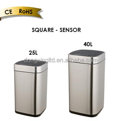 China Stainless Steel Viable Smart Infrared Sensor Automatic Gabage Trash Bin for sale