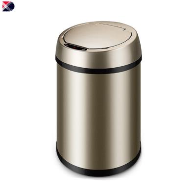 China 9 Liter Viable Small Touch Stainless Steel Sensor Bin Motion Free Trash Can for sale