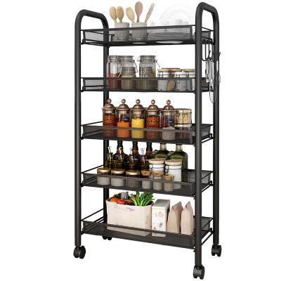 China Factory Supply Sustainable Kitchen Storage Shelf For Kitchen Bathroom Living Room for sale