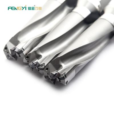 China Metal Drilling Fengyi Customized High Speed U-shaped Internal Cooling Bit 3D Multi Tip Solid Drill Toolholders for sale