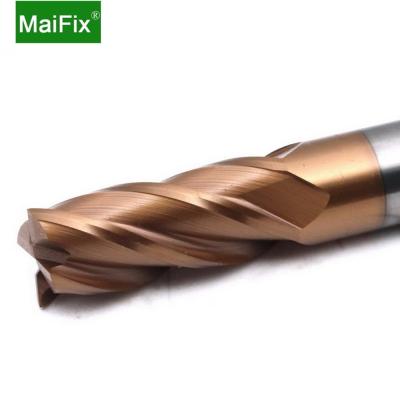 China Maifix 1PCS 4 Flute HRC55 4mm Factory Price Tungsten Steel CNC Milling Machines Solid Carbide Cutter Square End Mill For Metal en venta