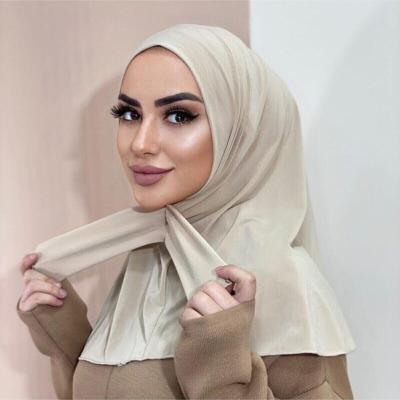 China Inner Soft Elastic Hijab Ready Undercap Ninja Instant Spandex Muslim Plain Hijab Spandex Caps Wholesale for sale