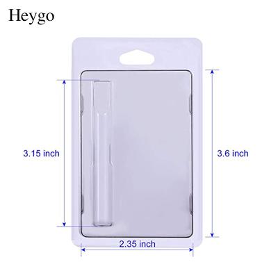 China Recyclable Transparent Color Blister Box Packaging OEM Logo Gift Trap Seal With Back Card for sale