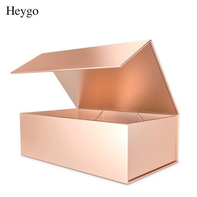 China Recyclable Heygo Grayboard Paper Box Packaging With Magnetic Big Cardboard Drawer Gift Box Wholesale for sale