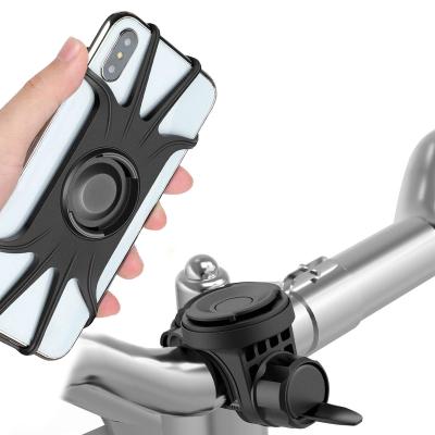 China New Design Bicycle/Motorcycle Handlebar 360 Degree Rotation Detachable Bicycle Mobile Phone Holder Phone Bracket for sale