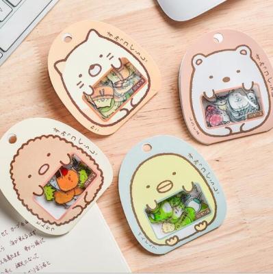 China 50pcs/bag Kawaii Sticker Clear PVC Cartoon Stickers Diary Sticker Decorative Stationery 2021051715 for sale