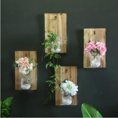 China Europe wholesale cheap cylinder flower vase home decor led glass vase wall decor support pay later for sale