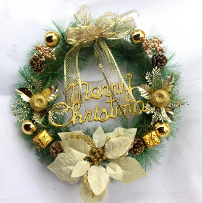 China 2019 Christmas Decoration Advent Winter Door Christmas Decorative Wreath For Main Entrance Bay Wreath Artificial Flower Supplies Wholesale for sale