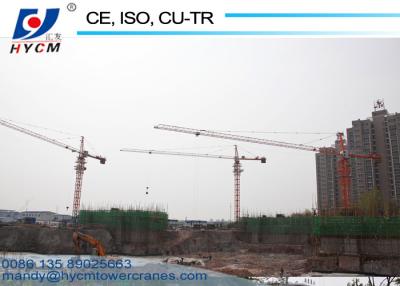 China Tower crane 10 ton QTZ6018 Topkit Hammerhead Tower Crane with 60m Jib for sale