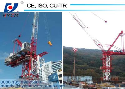 China QTD5520 Luffing Jib Tower Crane 18 ton 55m Jib Crane with Crane Cabin for sale