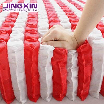 China Coil Jingxin Mattress spring manufacturer small OD pocket spring 4-10 turns Spin count Mattress spring for sale