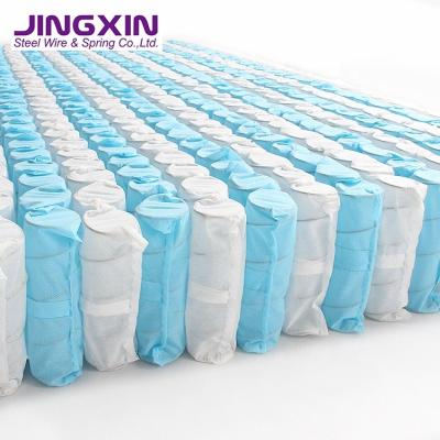 China Horizontally Aligned Furniture Pocket Spring Spec. Coil Jingxin Mattress Spring Manufacturer 1.0-2.4mm Spring Wire for sale