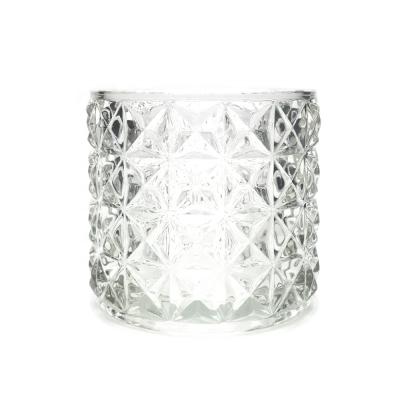 China Custom Weddings Candle Ships Embossed Large Empty Bulk Candle Container Wholesale Candle Jar for sale