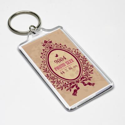 China Promotion Gift Sample Sales STARWOOD MM 10 Pcs #9004 44 x 81 Rectangle Photo Acrylic Mute Key Chain Photo Stand Trial Order for sale