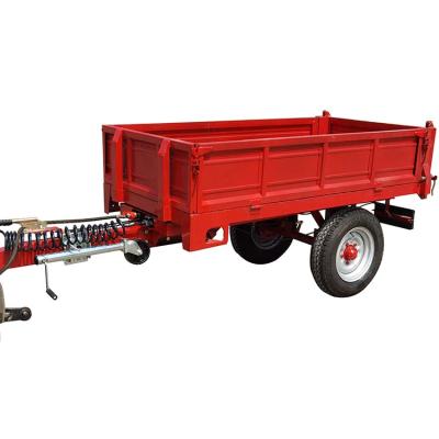 China Special Offer 1ton Single Farm Trailer Small Trailer Agriculture Tools Rear Axle Tipper Body for sale