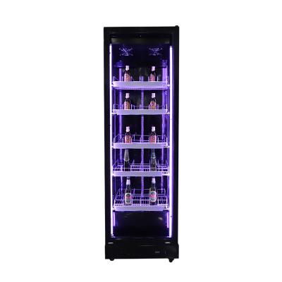 China Commercial Single-Temperature Supermarket Showcase Coca Fridge Cola Chiller Beverage Door Pepsi Fridge Display Cooler Glass Freezers for sale