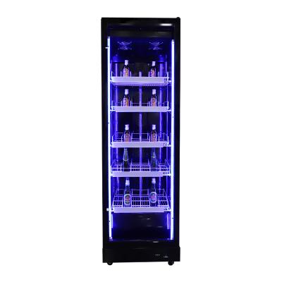 China 2022 Single-temperature Display Doors Freezer Refrigerator Glass Luxury Commercial Single Door Glass Beverage Upright Pepsi-Cola Cooler from China for sale