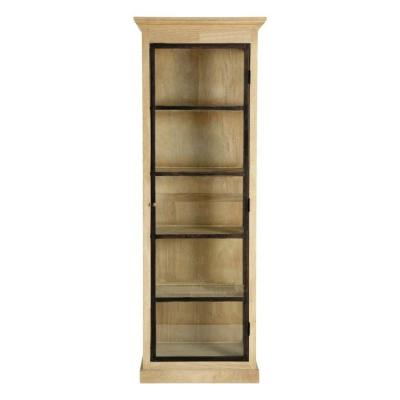 China Factory Direct Selling Rural Solid Wood Porcelain Single Door Vintage Wine Cabinet Storage Factory Direct for sale