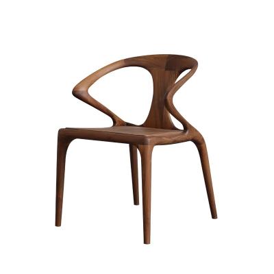 China All North American Solid Wood Chair Modern Style All-Solid Wood Leisure Chair High Quality All-Solid Wood Dining Armchair for sale