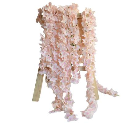 China Beautiful Colorful Wedding decoration Artificial vine flower wreath rattan Factory wholesale silk flowers  Christmas  Holiday Dressing Flowers for sale