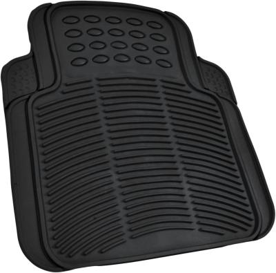 China Vehicles Accessories Heavy Duty Anti-skidding.clean 4pc Front And Rear Rubber Floor Mats For All Weather Protection Car Universal Fit Mats for sale