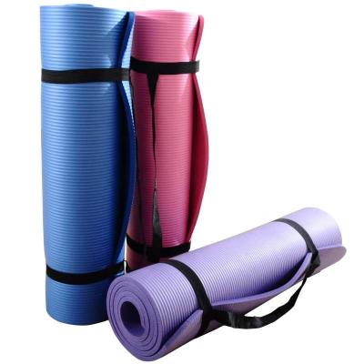 China Wholesale Mat NBR,Strip,PVC Mat Non-slip Yoga Factory GYM Yoga Mat Roll Bulk Eco-Friendly Yoga Mat for sale