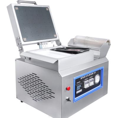 China Semi-automatic Food Crate With Rice Skin Vacuum Inner Tray Cooked Stainless Packing Machine for sale