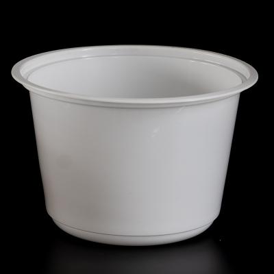 China 120mm Materials Storage Bins And Recycled Round Plastic Boxes, Bread Loaf Tray With Lid Milky Whack Packing Plastic Box for sale