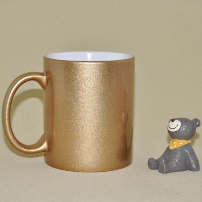 China Shangtu Sustainable Factory Supply Good Quality Coated Sublimation Gold Cup Gold Mug for sale