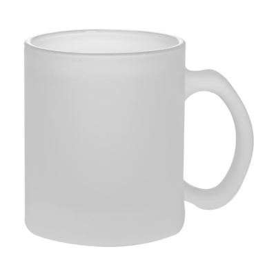 China Sublimation Mug High Quality Round 11oz Handle Drinking Hot Sale Frosted Glass Mug for sale