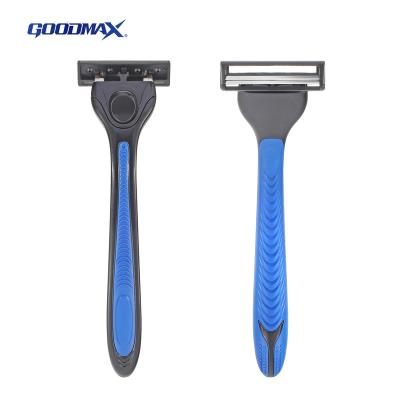 China Custom Made Hoja Goodmax Logo System Face Men Shaving Edge Safety Twin Blade Razor Blade Maquinillas De Afeitar Doble for sale