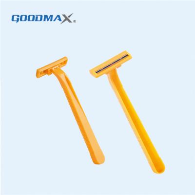 China Twin Blade China Made Straight Safety Men Shaving Plastic Twin Blade Disposable Razor for sale