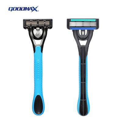 China 5 Blade Maquinilla De Afeitar Desechable Excellent Material Plastic Handle 4 Blades Men Shaving Razor For Hotel for sale