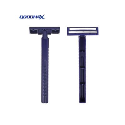 China Goodmax Sweden Stainless Steel Twin Blade Men's Hotel Disposable Razor for sale