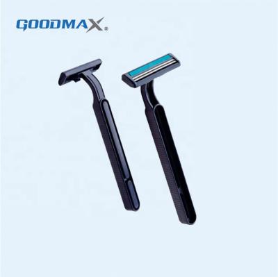 China Twin Blade Maquinilla De Afeitar Desechable Customized Black Men Made Safety Face Disposable Twin Blade Razor for sale