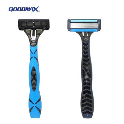 China Five Blades 137mm*42mm Goodmax HIPS+TPR+ ABS Maquinilla De Afeitar Desechable 5 Five Blade Shaving Disposable Razor for sale