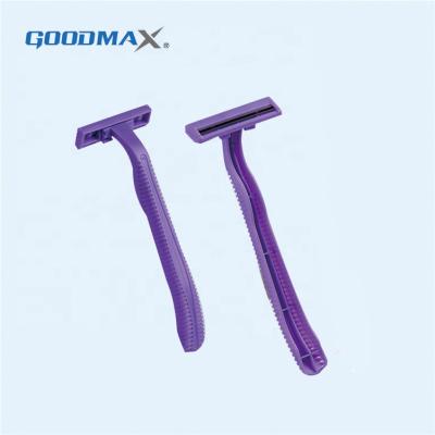 China Custom Logo Disposable Men Two Blade Twin Blade Free Sample Straight Shaving Razor for sale