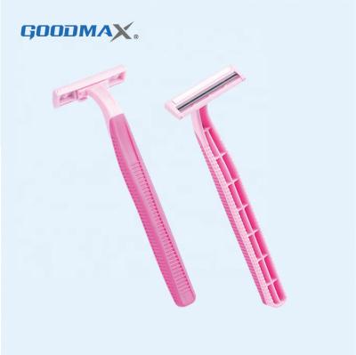 China Blade Maquinilla De Afeitar Desechable Twin Interesting Women Buy Double Edge Stainless Steel Blade Disposable Shaving Razor for sale