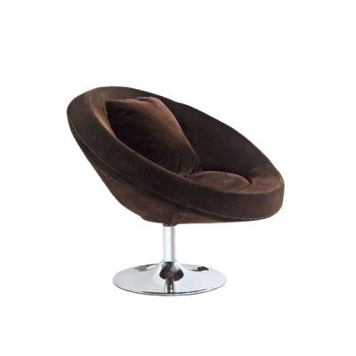 China Egg-Shape Modern Comfortable Swivel Fabric Covered Bar Stool With Large Seat And High Back Bar Chairs Dining Chairs for sale