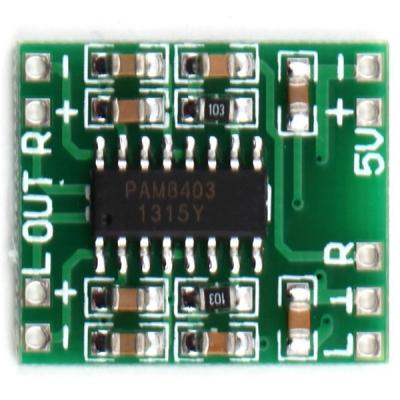 China Channels 3W Digital Power PAM8403 Class-D Module Amplifier Board Mini Audio USB DC 5V Class-D Digital Amplifier Board LCD Ceg011200 for sale