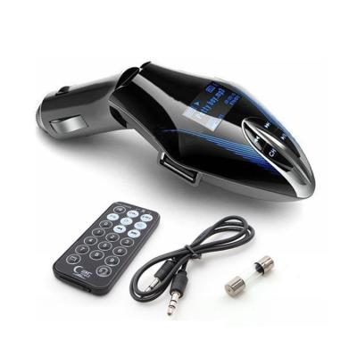 China Wireless Car Mp3 Player LCD Screen Car MP3 Player FM Transmitter MP3 Music Player FM Audio Modulator With USB U Disk Remote TF Card Support for sale