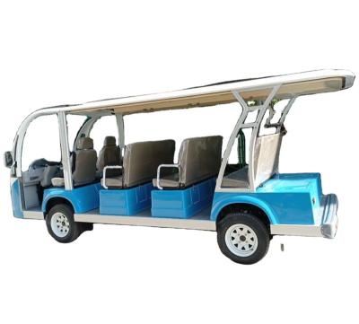 China 11 seats low speed electric shuttle car, sightseeing car, tourist car T6112KB for sale