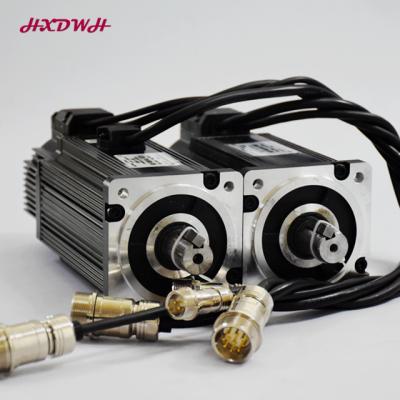 China Fast Production Spindle Servo Motor Totally Enclosed With Brake 80Flange 1.0Kw 3.3Nm 3000Rpm 200-220V In Spindle Servo Motor for sale