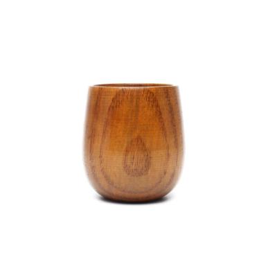 China 120ML Wooden Big Belly Tea Cup Single Mug Sustainable Sustainable Eco - Friendly for sale