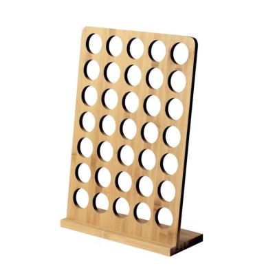 China Sustainable Sustainable Capsule Coffee Storage Rack 35 Bamboo Capsule Coffee Display Stand for sale