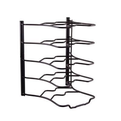 China Kitchen Countertop and Cabinet Viable Pan Organizer Shelf Rack for sale