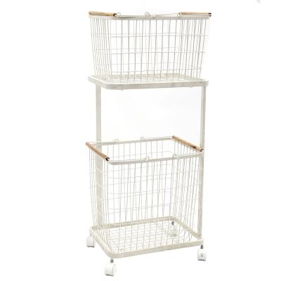 China Durable metal storage utility basket for heavy duty use in office craft room kitchen pantry or garage for sale