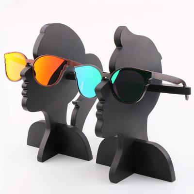 China Wholesale Fashionable High Quality Wooden Glasses Handmade Model Sunglasses Displays Display Stand Glasses Accessories Racks for sale