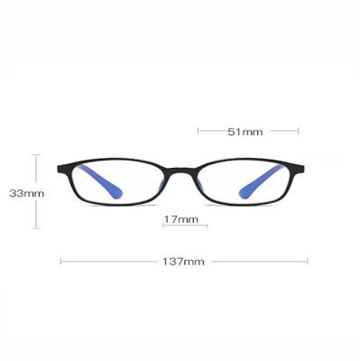 China New PC Rectangle - Fashionable Blue Reading Glasses Framed Reading Glasses Anti - Equip Magnetic Reading Glasses for sale